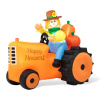 Scarecrow on orange tractor fall thanksgiving inflatable